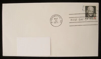 United States Stamps 1971 EISENHOWER USA First Day of Issue Stamp 8 cents - Image 1 of 4