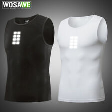 WOSAWE Cycling Vest Gilet Bicycle Ride Breathable Sleeveless Jersey Tops Base