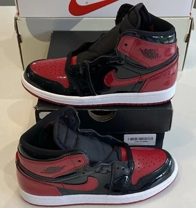 Air Jordan 1 Retro High OG 'Patent Bred' (PS) - UK 2,5 - Brandneu Originalverpackt ✅ - Bild 1 von 7