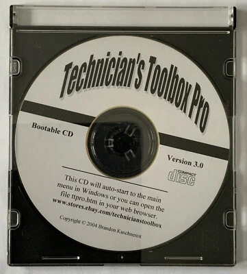 Technician's Toolbox Pro Bootable CD Only Version 3.0 For eBay - Image 1 of 4