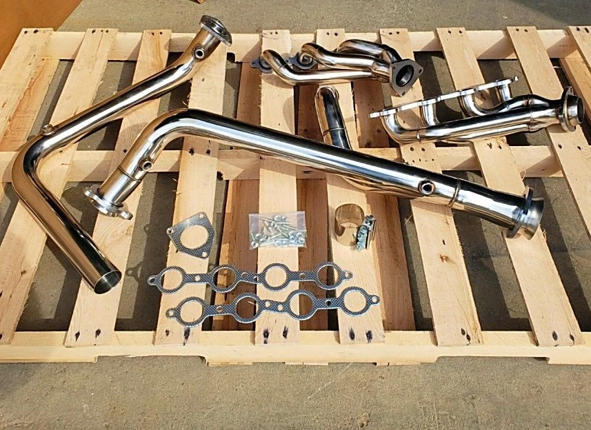 99-06 FOR GM 1500 Stainless HEADERS MANIFOLDS Ypipe 2wd 4wd Sierra Silverado - Image 1 of 1