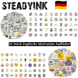 50 Stickerbomb Motivazione Inglese Vinile Adesivi Sticker Set Decorazione Auto Laptop - Foto 1 di 17
