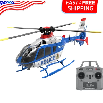 RC Helicopter RTF RC ERA C123 2.4G 6CH 6-Axis Gyro 136 EC135 Scale USA Bleu - Image 1 of 4