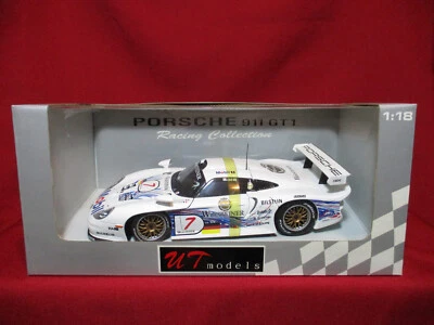 1:18 Scale Porsche 911 GT1 Evo Le Mans 1997 LM Dalmas/Wollek UT Models Autoart - Image 1 of 4