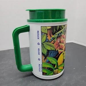 Human-i-Tees Vintage Thermo Whirley Hot Cold Travel Mug Rainforest Scene 1996 - Picture 1 of 11