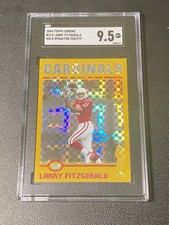 2004 Topps Chrome Larry Fitzgerald #215 GOLD XFRACTOR /279 SGC 9.5 MINT+ RC
