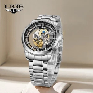 Men Watch Mechanical Quartz Luminous Scratch-Resistant Waterproof Wristwatch - Picture 1 of 9