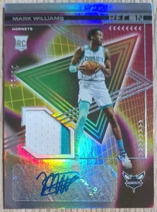 Camiseta deportiva de novato Panini Recon 2022-23 autógrafos Mark Williams/99 (AU, MEM, RC) - Imagen 1 de 2