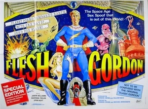 FLESH GORDON 1974 Jason Williams SAM PEFFER UK QUAD POSTER - Bild 1 von 1