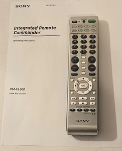 Sony RM-VL600 8 Dispositivos Aprendizaje TV Control Remoto Universal con Manual Probado - Imagen 1 de 5