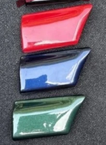 1999.5-02 Mk3.5 VW Cabrio Passenger Fender Molding OEM Red Blue Green Colors - Bild 1 von 3