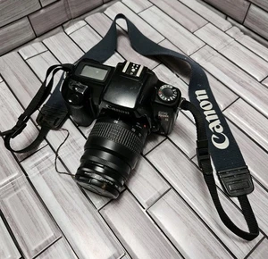 Canon EOS Rebel S II 35mm SLR Film Camera EF Zoom Lens 35-80mm Parts or Repairs - Picture 1 of 19