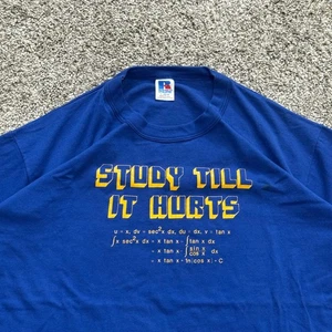 Vintage 80s Russell Athletic Party Funny T Shirt Retro Single Stitch Mens L - Picture 1 of 5