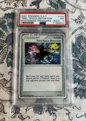 PSA 7 NM Time-Space Distortion 124/123 Diamond & Pearl Mysterious Treasures 2007 - Image 1 of 2