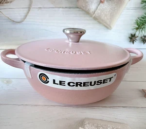 Zuppiera Le Creuset Marmite 18 cm 7 in 1,5 qt rosa zucchero ghisa smaltata con scatola - Foto 1 di 7