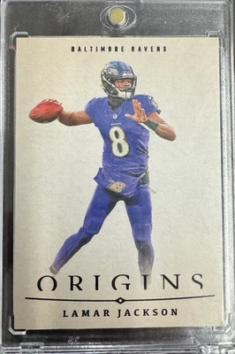 Lamar Jackson 2024 Origins #11 Blank Slate Case Hit SSP - Image 1 of 2