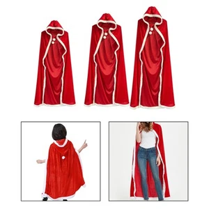 Christmas Halloween Costumes Cloak Robe Decorations Child Hooded Cape Robe for - Picture 1 of 16