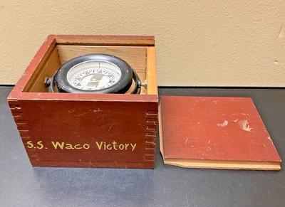 Cardán náutico Wilcox Crittenden 1944 brújula Navy SS Waco Victory de colección Foto 1 de 4