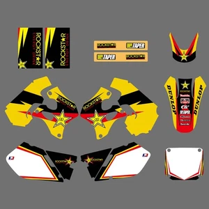 MX Graphics Backgrounds Decals Stickers For Suzuki RM125 RM250 1996 1997 1998 - Picture 1 of 4