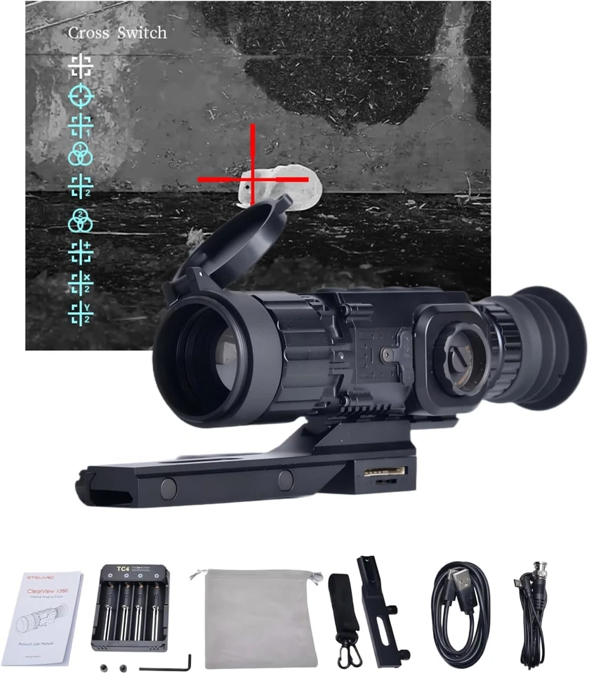 GTGUARD Thermal Rifle Scope 384x288 50Hz Thermal Imaging Scopes 35mm For Hunting - Image 1 of 4