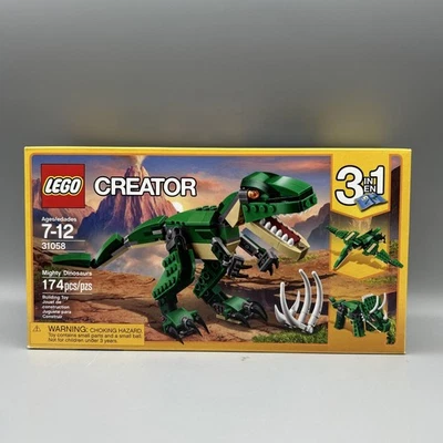 🔥🦖 LEGO CREATOR: DINOSAURIOS PODEROSOS 3 EN 1 (31058) - Nuevo en Caja Sellada Foto 1 de 4