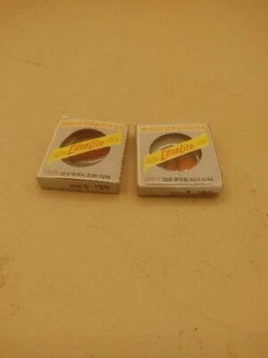 2 Vintage EDNALITE Gold Heritage Optical Glass Filter ChromC 85-C - Image 1 of 2