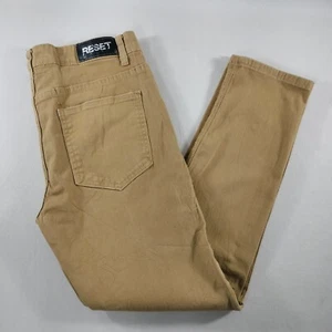 RESET Platinum Slim Fit Tan Denim Jeans Mens Size Actual 32x26 - Picture 1 of 7