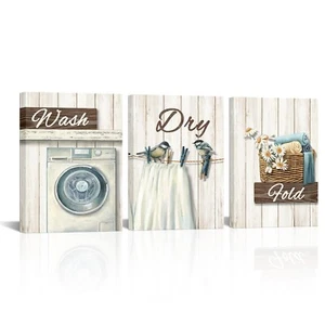 HOMEOART laundry room decor Pictures Wash Dry Fold Laundry Decor Signs Laundr... - Picture 1 of 6