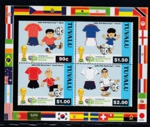 TUVALU FIFA World Cup GERMANY 2006 MNH souvenir sheet - Picture 1 of 1