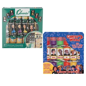 6 Pack Christmas Crackers Game Night Family Fun - Cluedo or Guess Who? - Picture 1 of 5