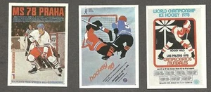 Panini World Hockey 79 1979, conjunto de 3 carteles publicitarios de 1978 lugares diferentes, como nuevos - Imagen 1 de 4