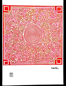 Keith Haring - 50x35 cm Limitierte Auflage Nr.47/200 - Bild 1 von 3