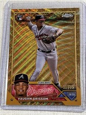 2023 Topps Gilded Vaughn Grissom Wave Gold Etch /75 Rookie Card Braves