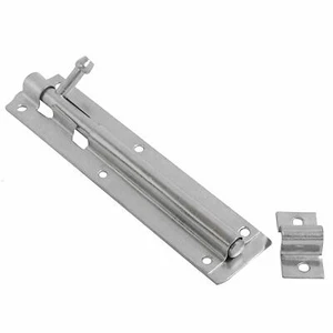 Perno de puerta de torre corredera de acero Dzina 150 mm x 40 mm (6 pulgadas) BZP, paquete de 1 - Imagen 1 de 3