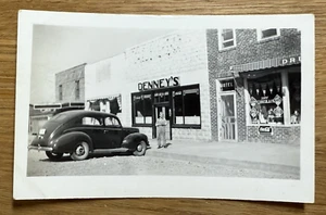 Rare 1940s Photograph Denney’s Pool Hall (?) in Jay Oklahoma - Bild 1 von 5