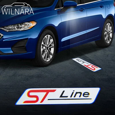 New 2×HD SideView Mirror Puddle Shadow LED Welcome Lights For Ford Explorer F150 - Image 1 of 4