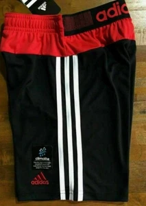 ADIDAS Climalite Shorts - Little Boy's Size 6 (black/red/white) NWT $28 - Picture 1 of 4