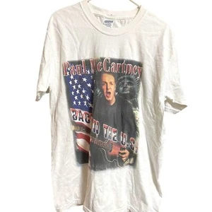 Vintage Paul McCartney Concert Tour Rock T-Shirt Men’s L Back in the US Rare - Picture 1 of 5