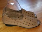Ssesto Meucci Brown Leather Flats Womens Size 7