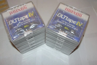 8 Maxell DLT-IV 40 GB DLT Tapes 183270 1/2" Tape Cartridge Made in Japan - Image 1 of 4