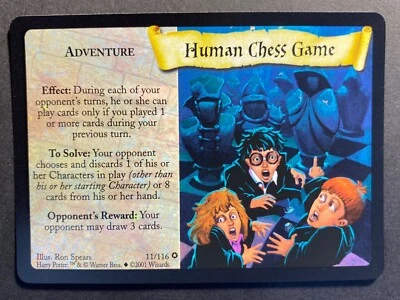 Harry Potter TCG Human Chess Game 11/116 Wizard Holo Foil Card Near Mint - Image 1 of 3