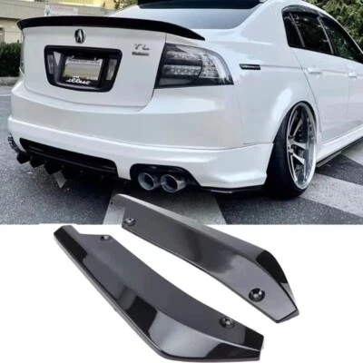 For Acura TL 04-14 2Pcs Sport Black Car Rear Bumper Lip Spoiler Splitter — 第 1/4 张图片