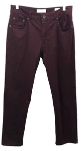 BRAX Pants Chino Cooper Fancy Regular Fit Burgundy Men Size 31 - 31"W 30"L - Picture 1 of 12