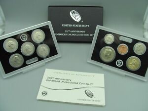 2017 US Mint 225th Anniversary Enhanced Uncirculated Coin Set