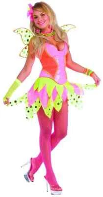 Rave Pixie Hada Princesa Rosa Baile Fiesta Vestido Elegante Halloween Adulto Disfraz Foto 1 de 2
