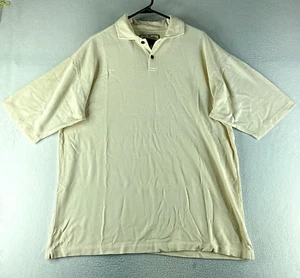 Tommy Bahama Mens Shirt Beige Size L Short Sleeve Cotton Silk - Picture 1 of 11