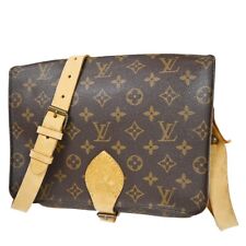 LOUIS VUITTON Cartouchiere GM Shoulder Bag Monogram Leather Brown M51252 64SH477