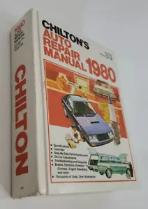 CHILTON'S AUTO REPAIR MANUAL 1980 GOOD CONDITION Hardcover American Cars 1973-80 - Foto 1 di 13