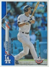 2020 Topps Opening Day Blue #108 Corey Seager Baseball Card Los Angeles Dodgers