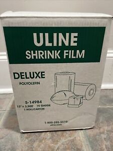 Uline Economy Polyolefin Shrink Film Roll 75 Gauge 12" x 3,500' S-14984